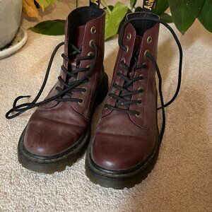 Burgundy Doc Martens